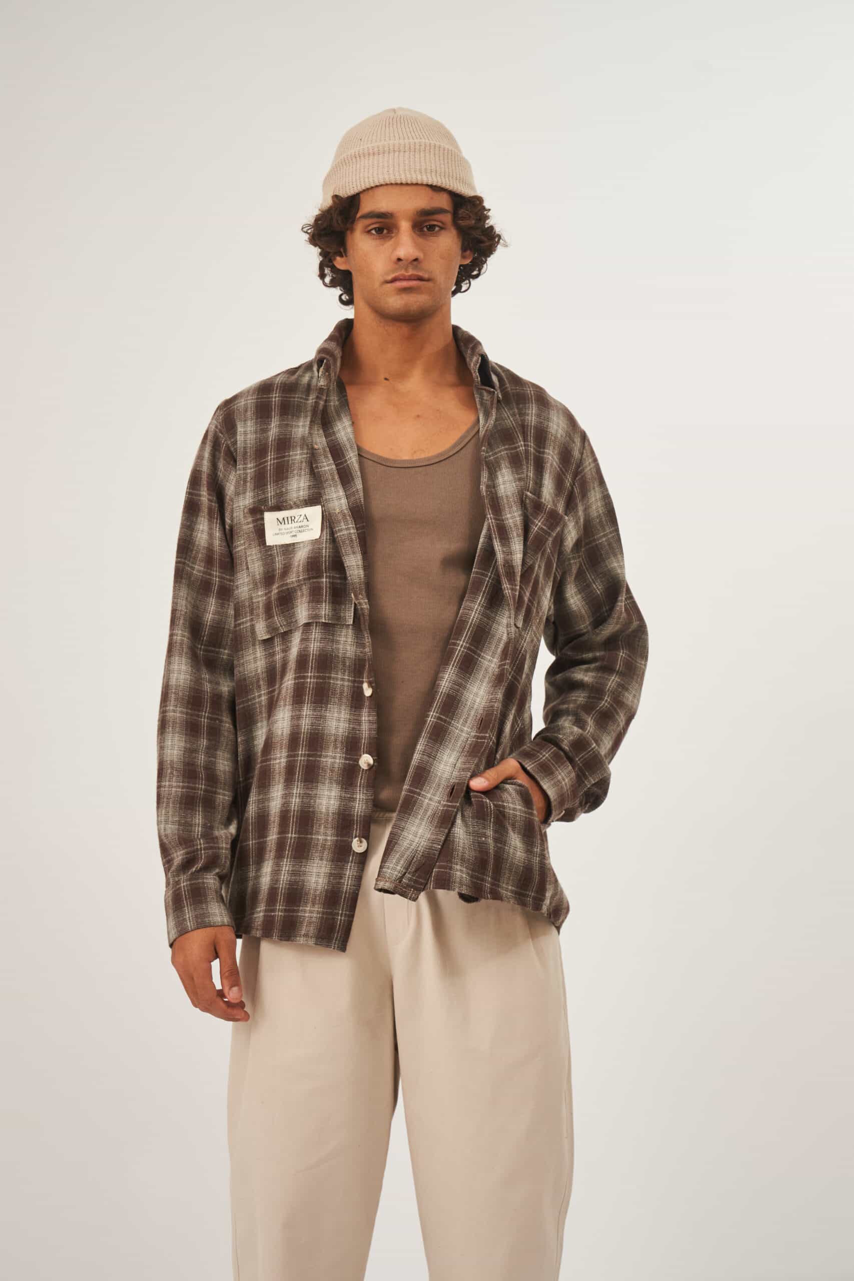 Checked Overshirt – תמונה 3