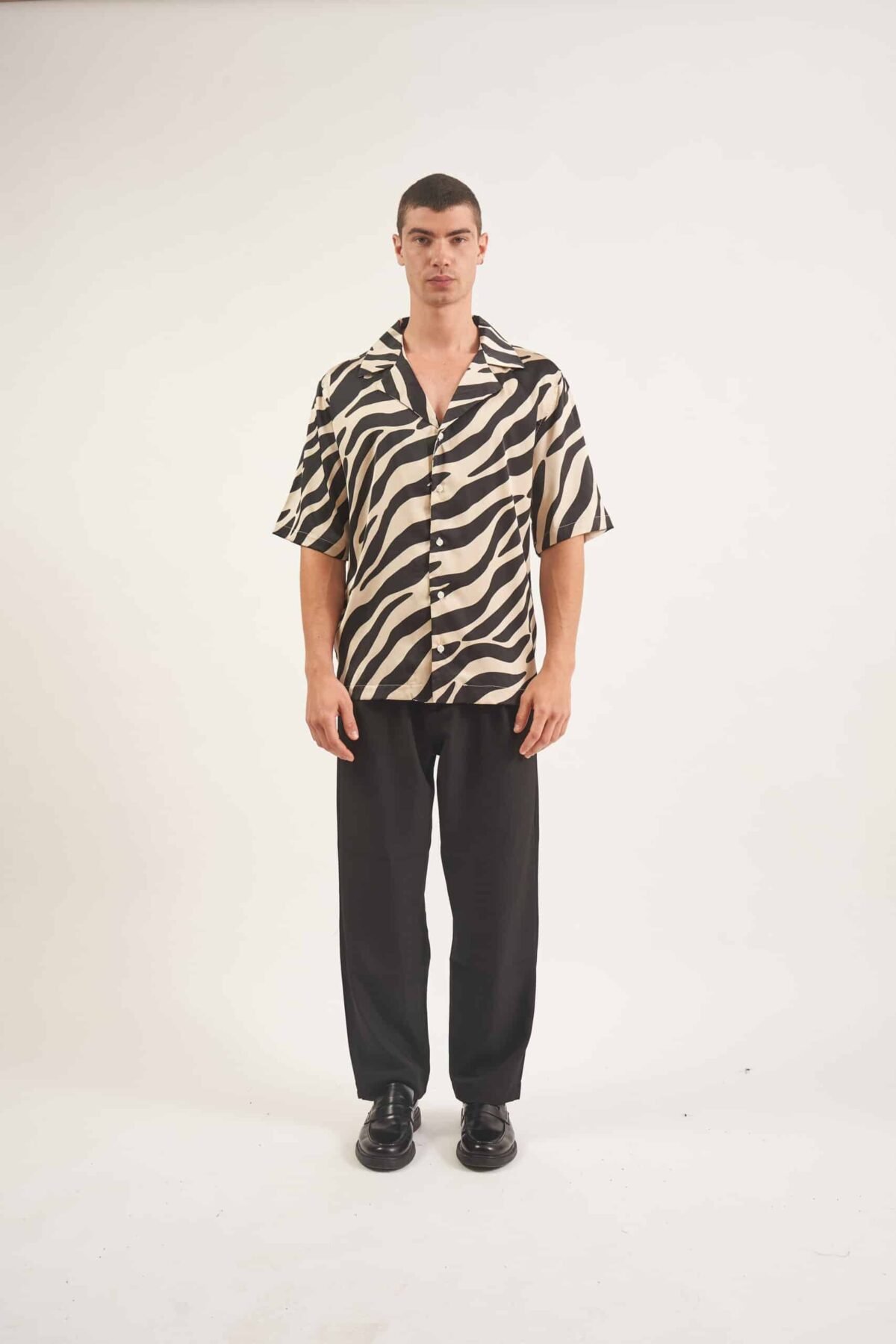 Printed Zebra Shirt