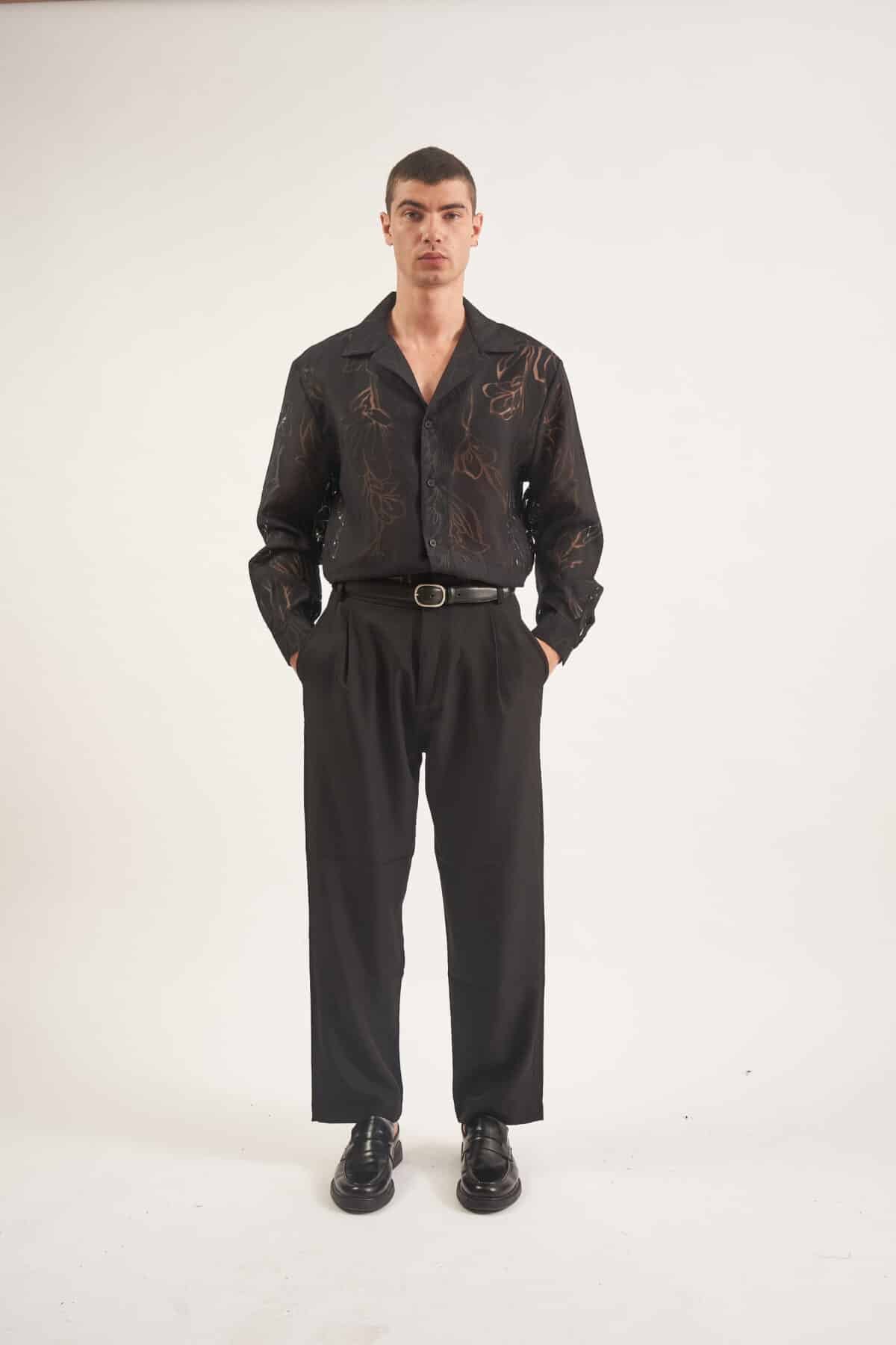 Printed Leaves Shirt