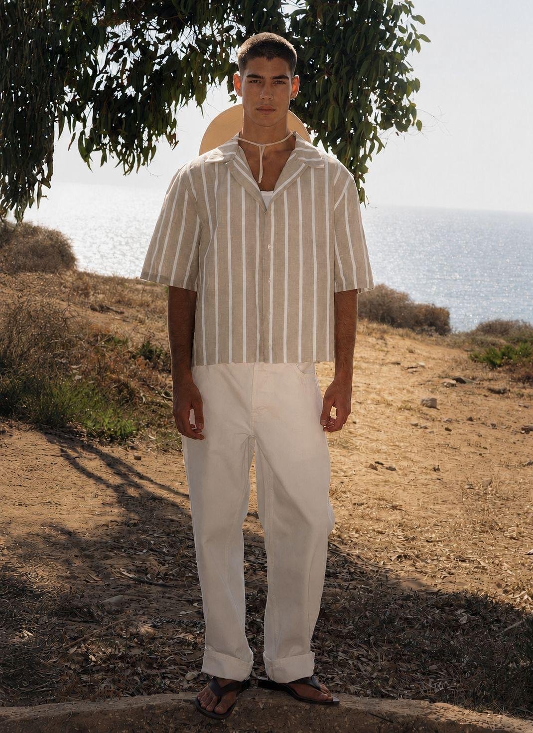 Croped Striped Shirt