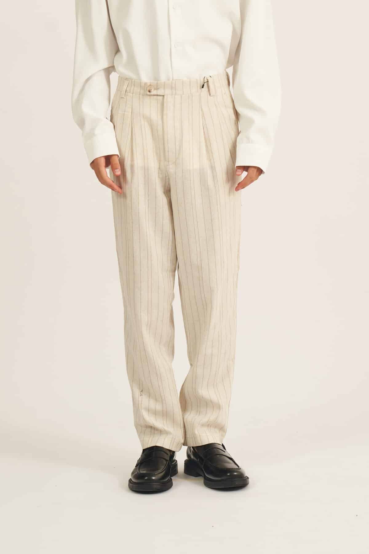 Vintage Stripes Linen Pants
